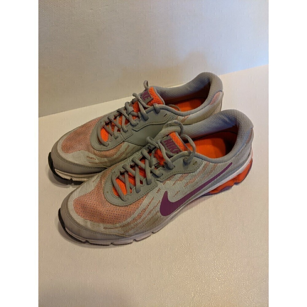 Women's Gray Orange Purple Nike Reax Running Shoes Athletic Sneakers Size 10